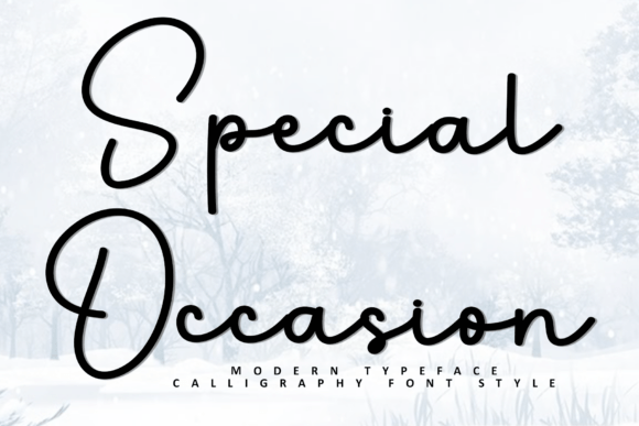 A Special Occasion Font for Crafters and Makers