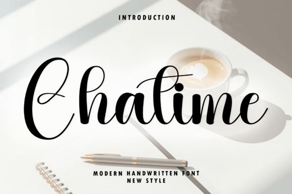 Chatime: A Warm, Expressive Script Typeface for Digital Branding