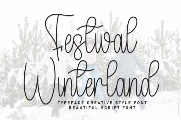 Festival Winterland: A Cheerful Display Font for Campaign Joy