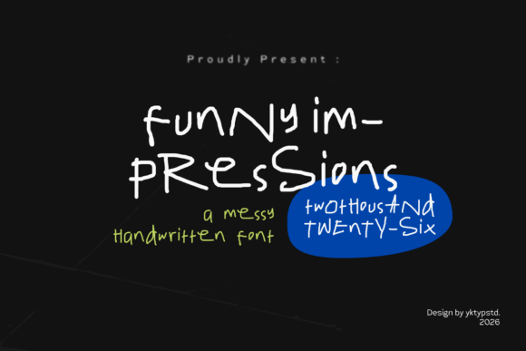 Funny Impressions: A Playful Hand-Drawn Font
