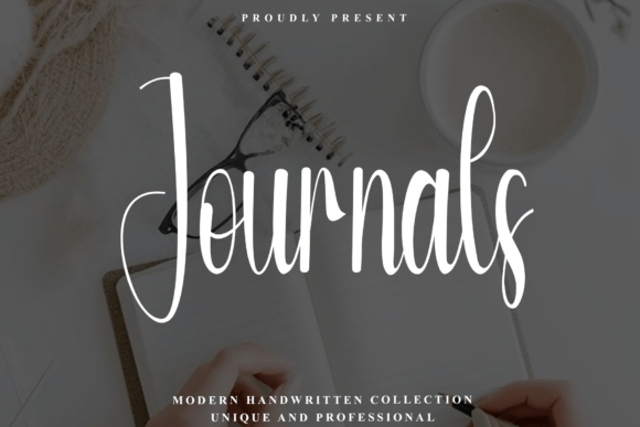 Journals: A Handwritten Script Font for Editorial Design