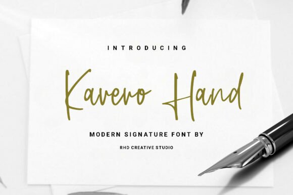 Kavero Hand: A Tall, Expressive Font for Sharper Campaign Messaging