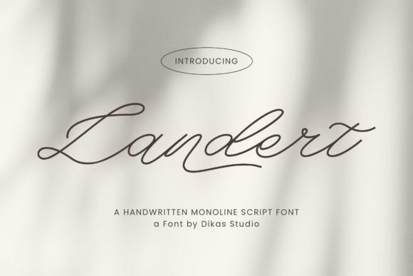 Landert: A Graceful Script Font for Modern Digital Brands