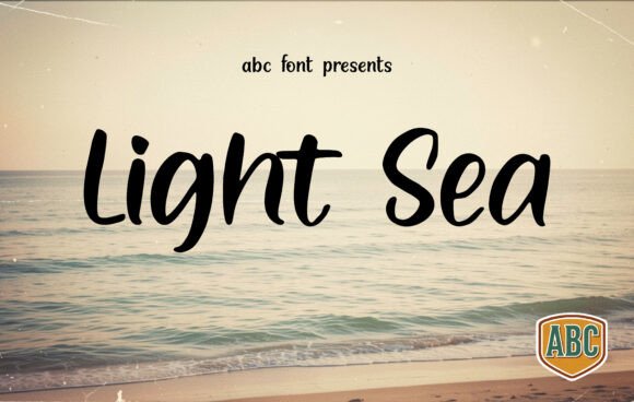 Light Sea Script Font for Handmade Creators