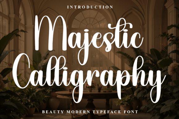 Majestic Calligraphy: A Premium Script Font for Polished Branding
