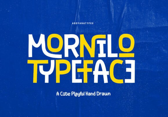 Mornilo: A Playful Hand-Drawn Typeface for Editorial Joy