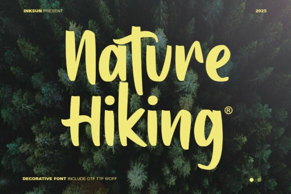 Nature Hiking: A Bold Script Amp Font for Outdoor Brands