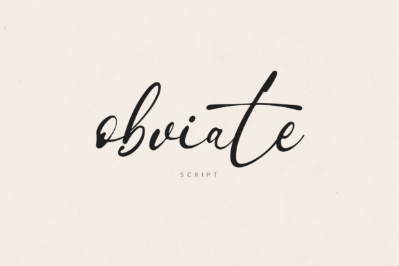 Obviate: A Refined Handwritten Script Font for Small Business