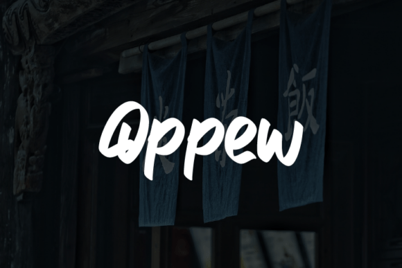 Oppew: A Dynamic Script Font for Editorial Energy