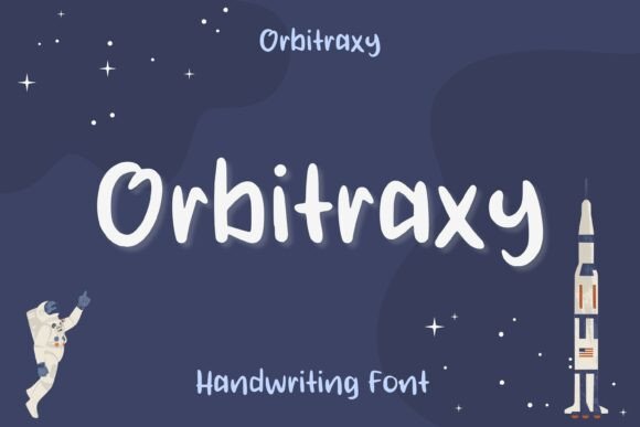 Orbitraxy: A Thoughtful Script Font for Celestial Storytelling