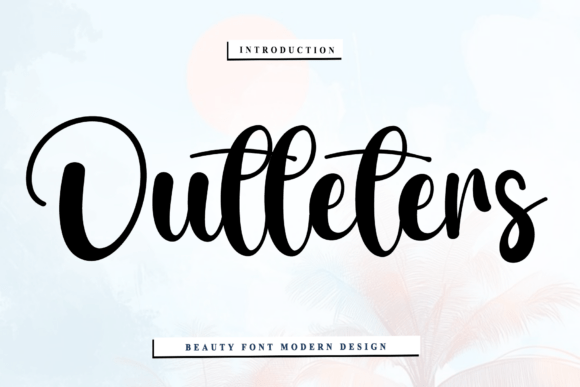 Outleters: A Warm, Professional Script Font for Small Businesses