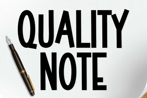 Quality Note: A Script Font That Makes Small Brands Shine