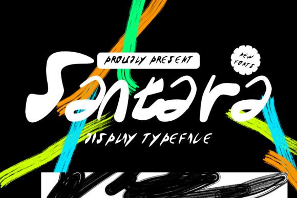 Santara: A Bold Handwritten Display Typeface for Branding