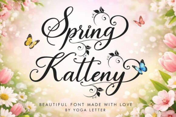 Spring Katteny: A Delicate Script with Quiet Confidence