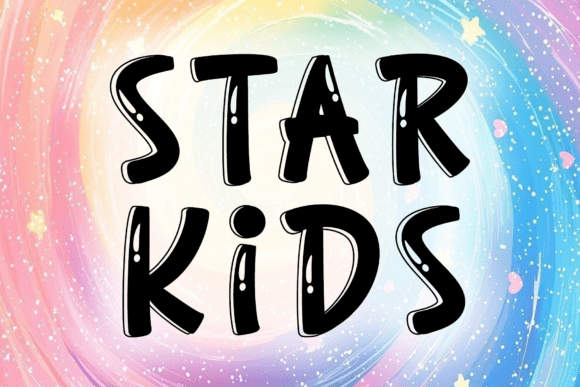 Starkids: A Rhythmic Script Font for Editorial Warmth