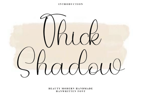 Thick Shadow: A Festive Display Font for Handmade Makers