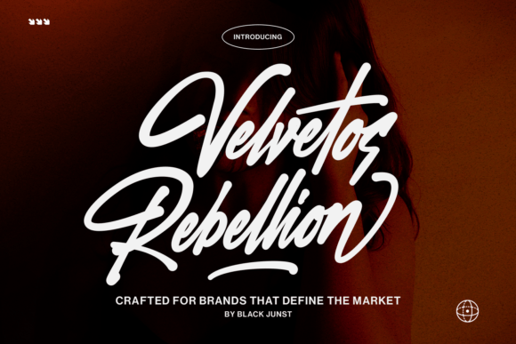 Velvetos Rebellion: A Bold Script Font That Elevates Your Brand